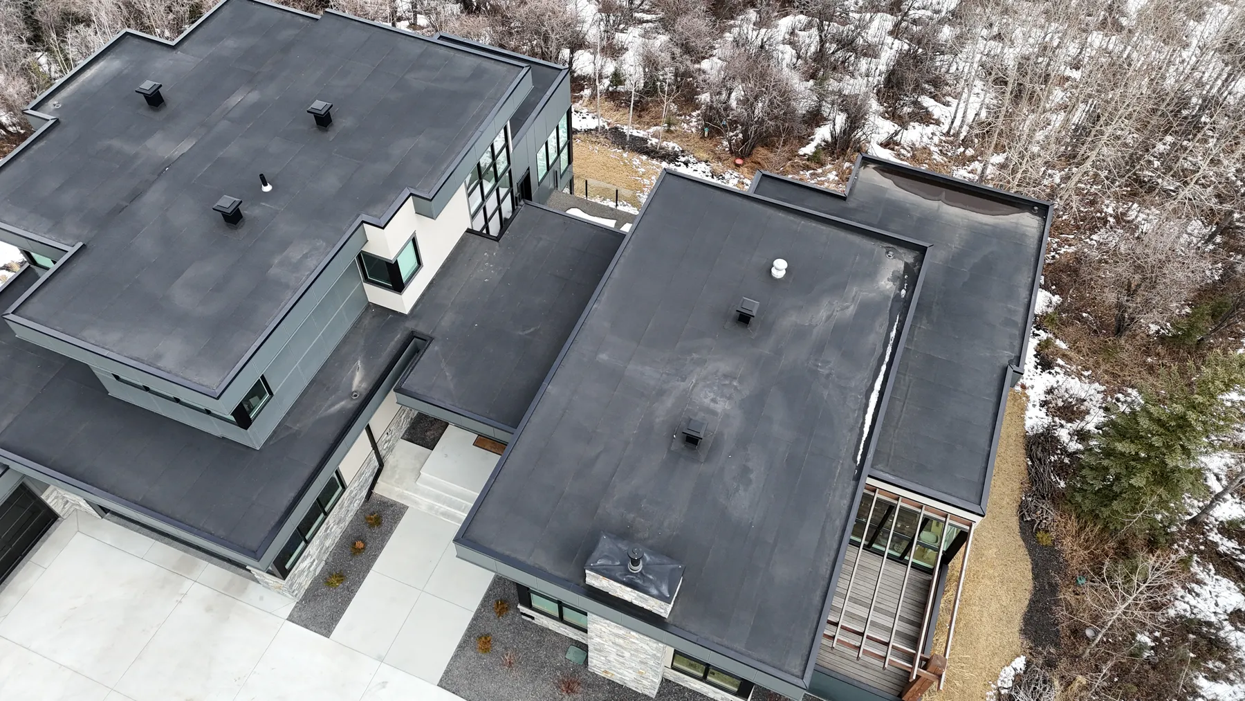 Calgary house with a new roof